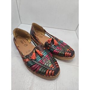 Alex Originales Size 9 Multi-color Women's Tassel Weaved Leather Slip On